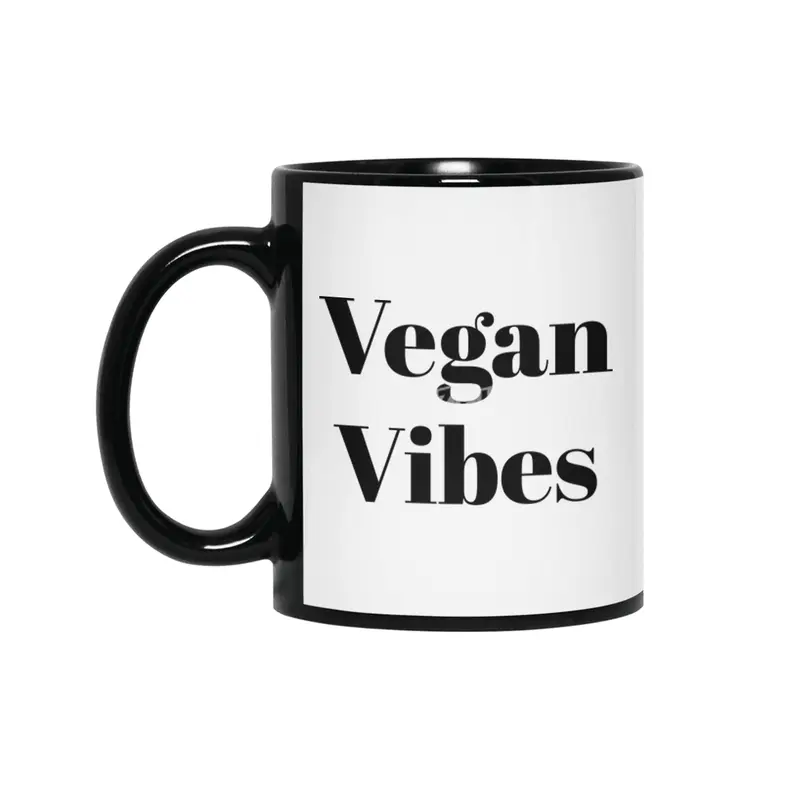 Vegan Vibes - Black Siyah Kupa