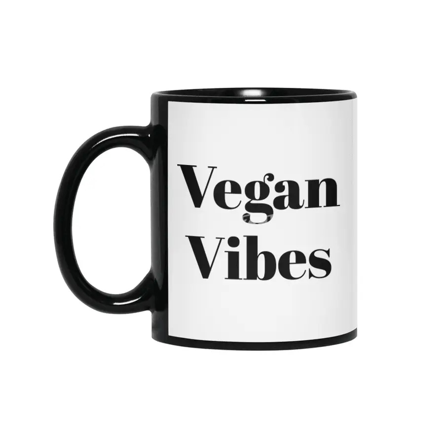 Vegan Vibes - Black Siyah Kupa