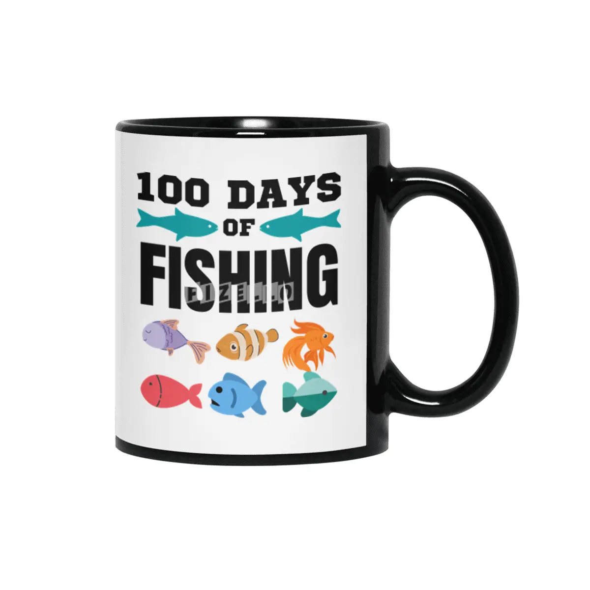 100 Days Of Fishing Siyah Kupa