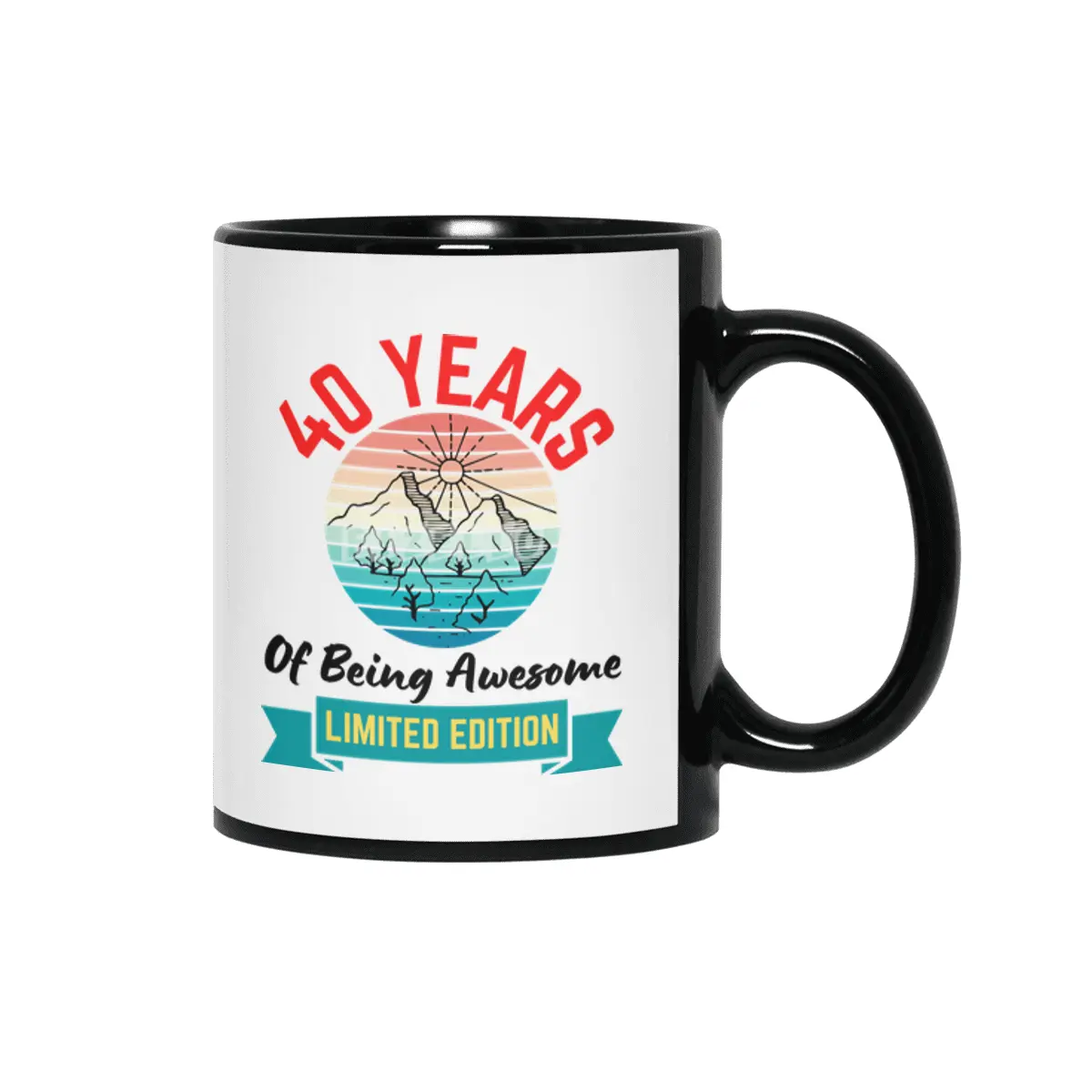 40 Years of Being Awesome. Limited Edition Siyah Kupa