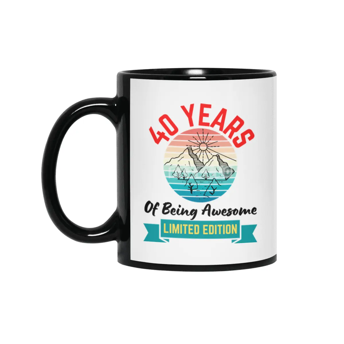 40 Years of Being Awesome. Limited Edition Siyah Kupa