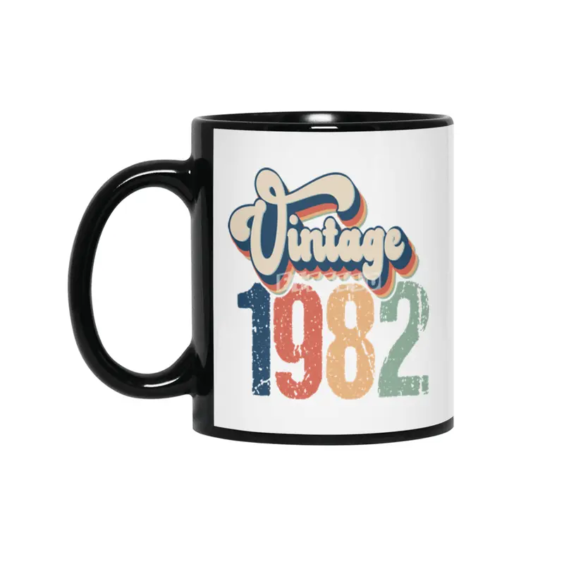 Vintage 1982 Siyah Kupa