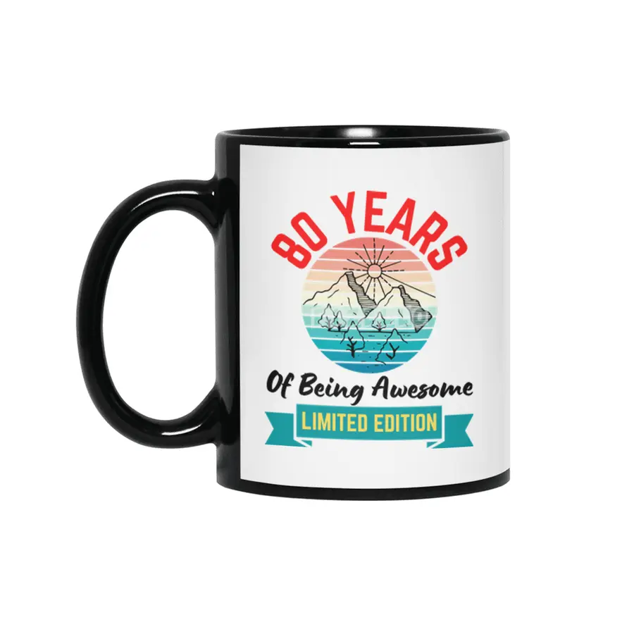 80 Years of Being Awesome. Limited Edition Siyah Kupa