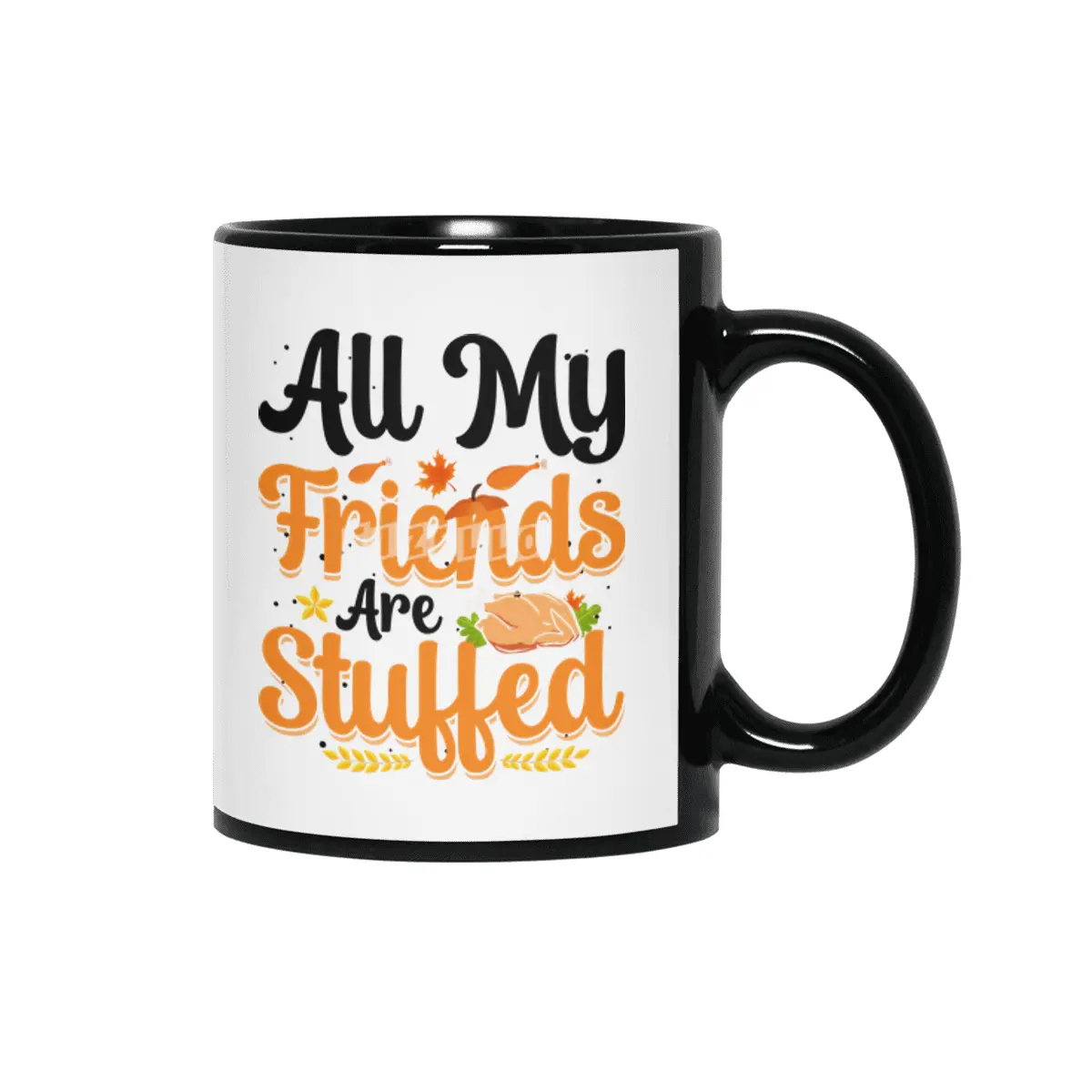 All My Friends Are Stuffed Siyah Kupa