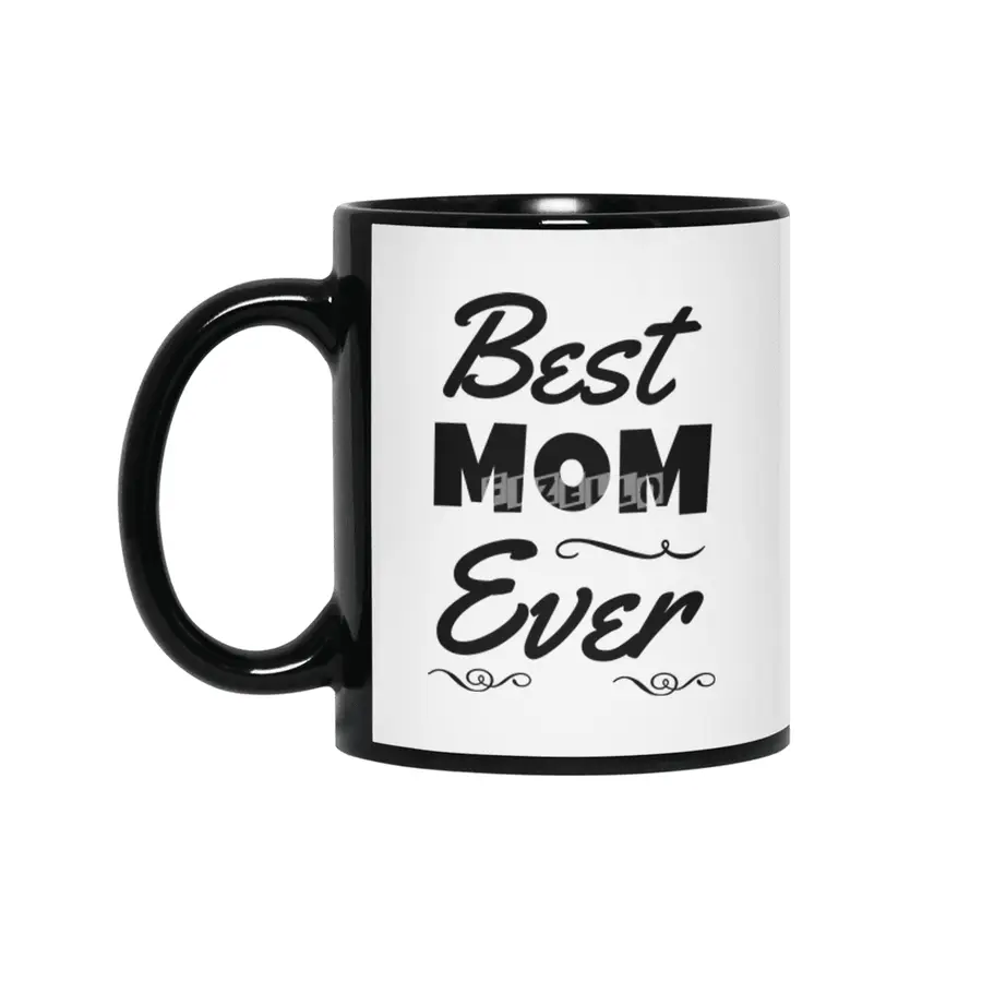 Best Mom Ever Siyah Kupa