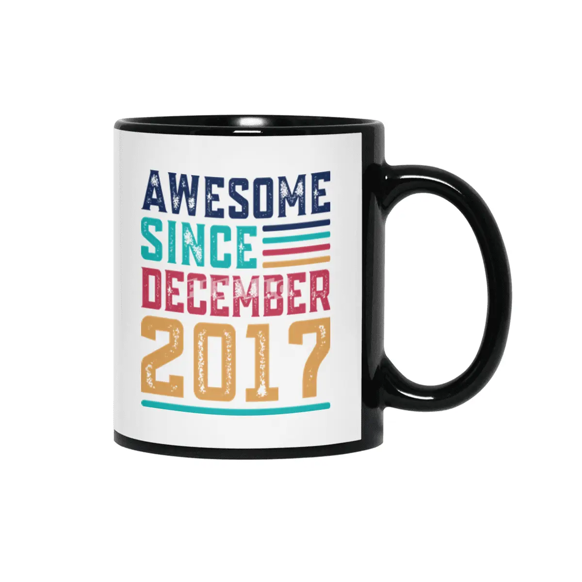 Awesome Since December 2017 Siyah Kupa