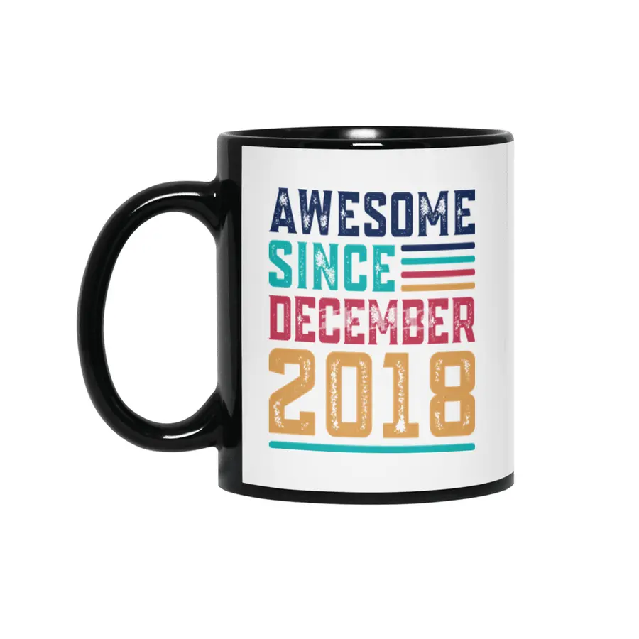 Awesome Since December 2018 Siyah Kupa