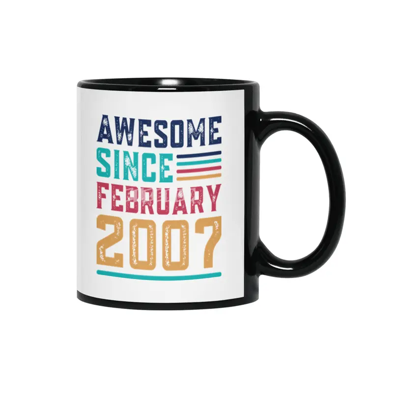 Awesome Since February 2007 Siyah Kupa