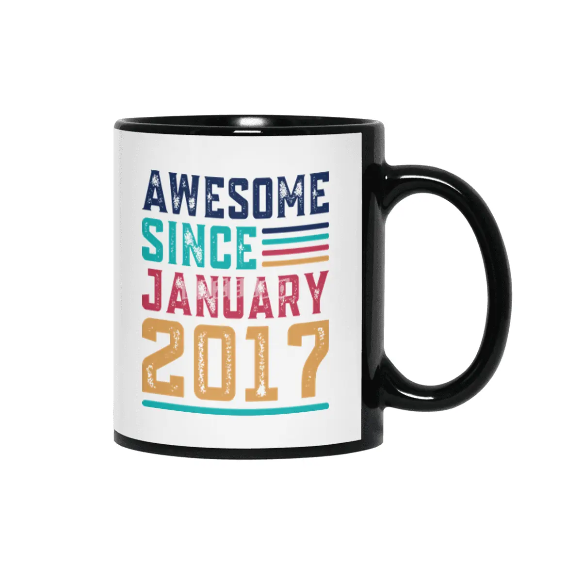 Awesome Since January 2017 Siyah Kupa