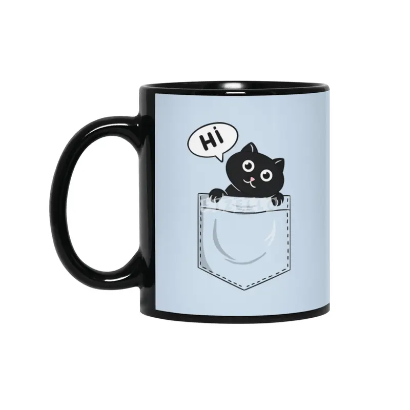 Cat pocket hi Siyah Kupa