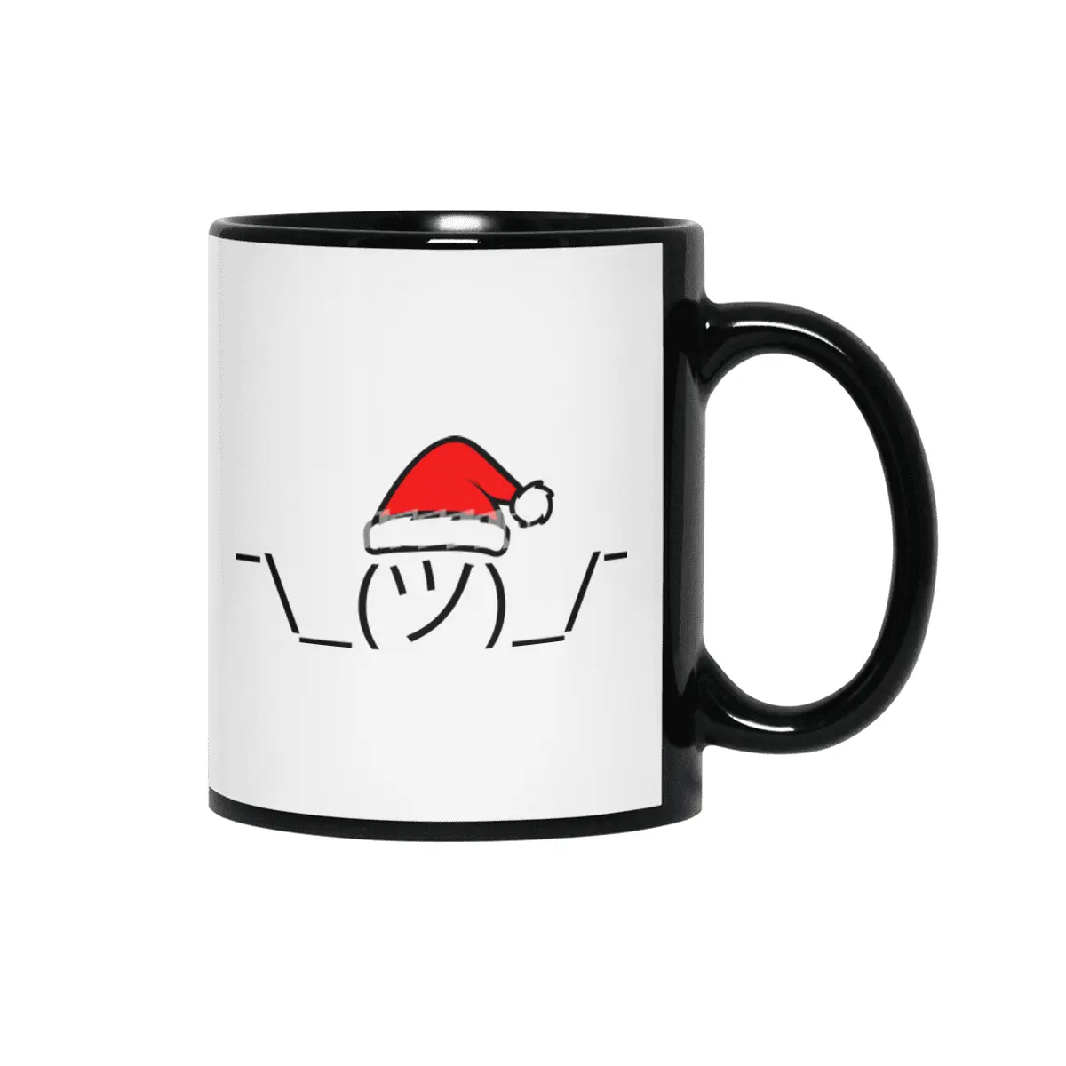 Christmas shrug Siyah Kupa