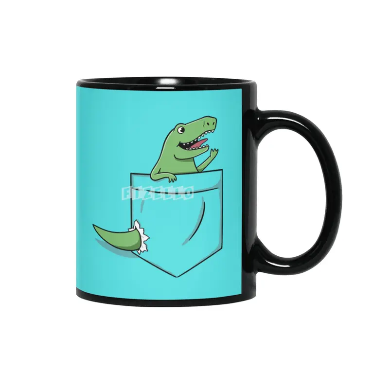 Dinosaur Pocket Siyah Kupa