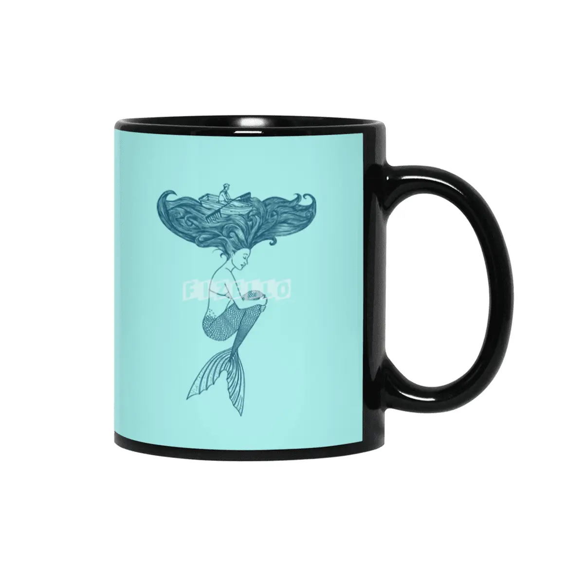 Mermaid Siyah Kupa