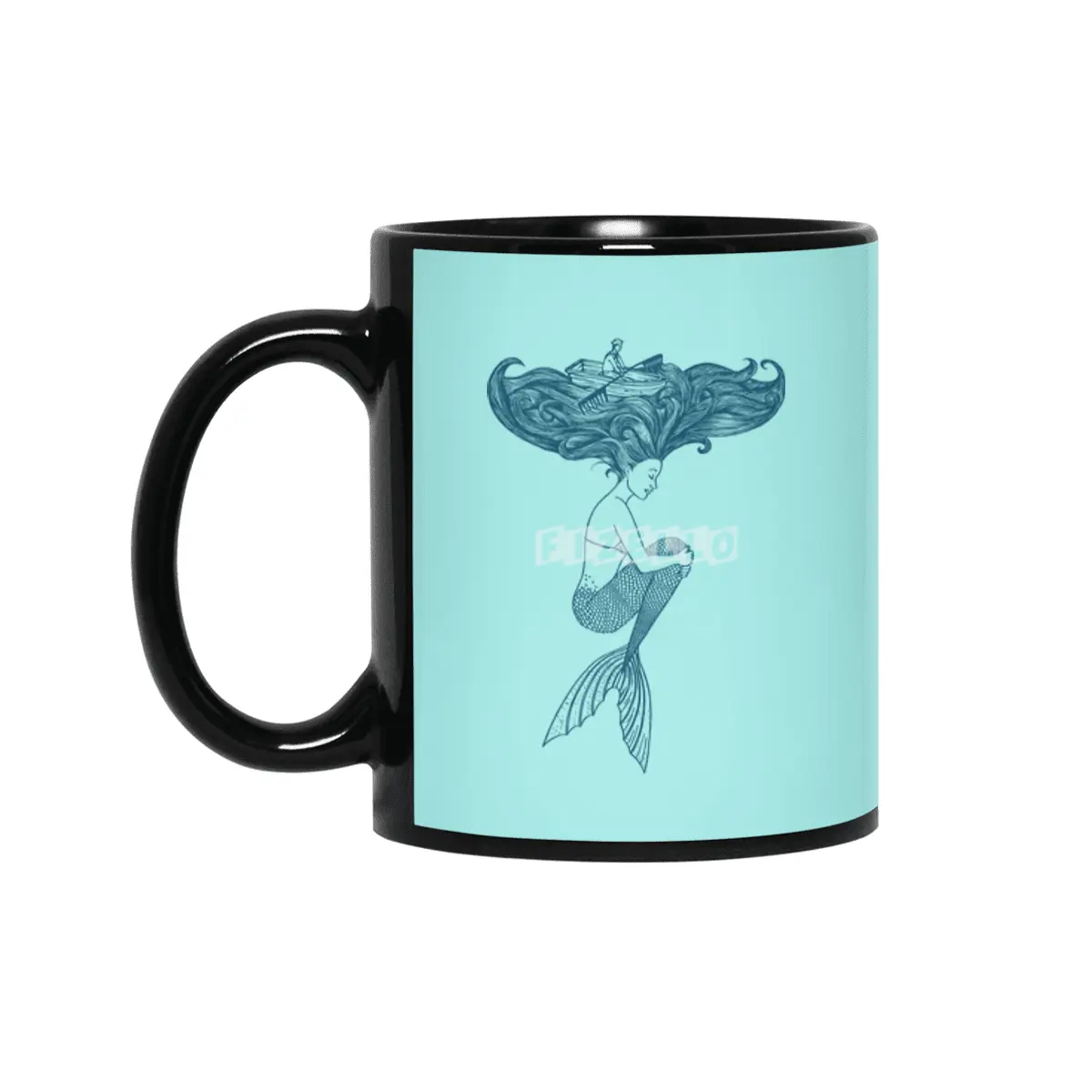 Mermaid Siyah Kupa