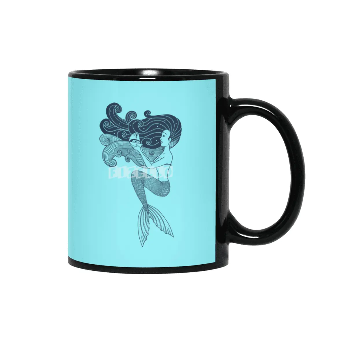 Mermaid Siyah Kupa