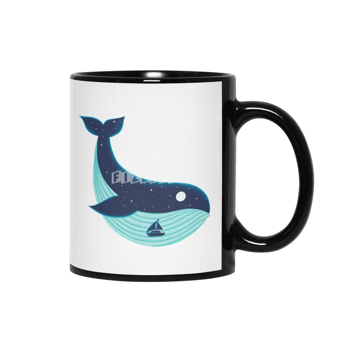 Nature Whale Siyah Kupa