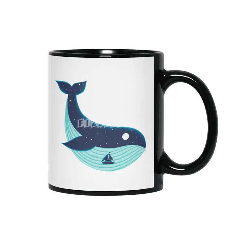 Nature Whale Siyah Kupa
