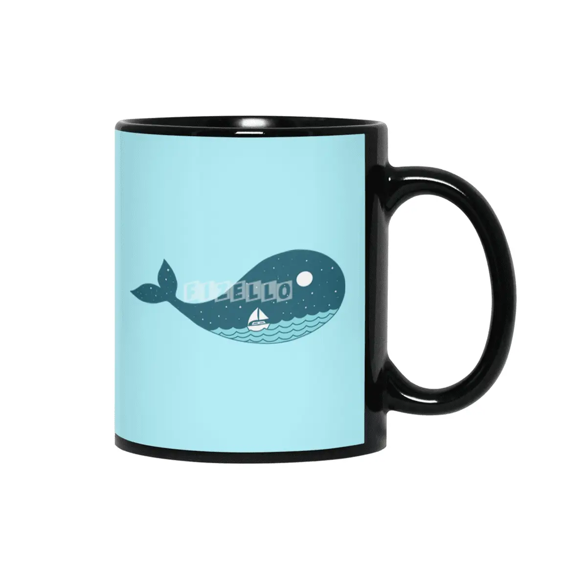 whale nature Siyah Kupa