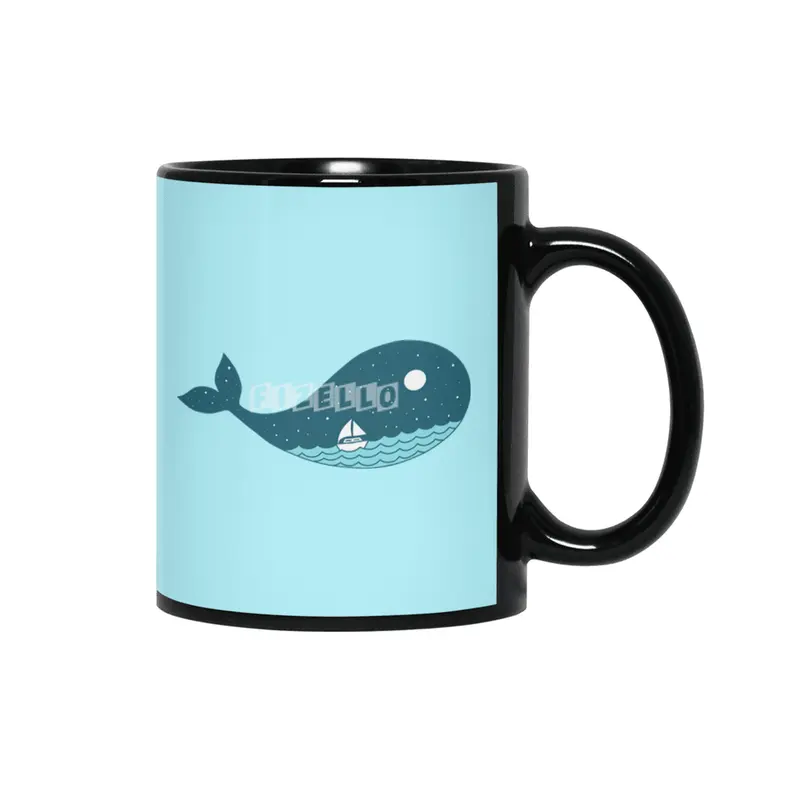 whale nature Siyah Kupa
