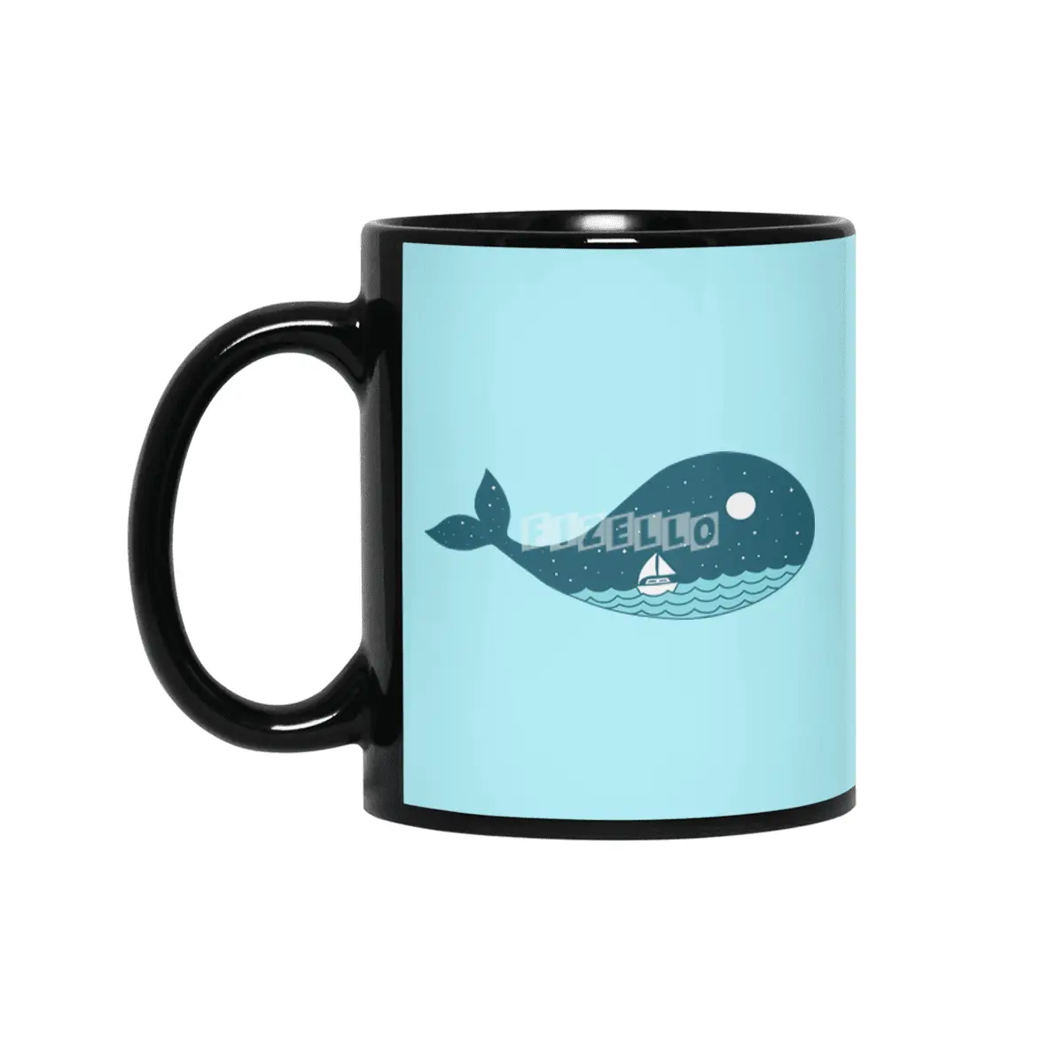 whale nature Siyah Kupa