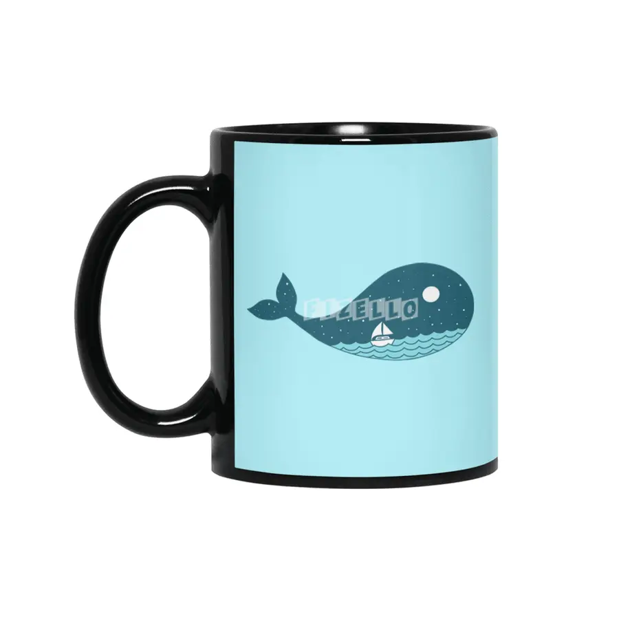 whale nature Siyah Kupa
