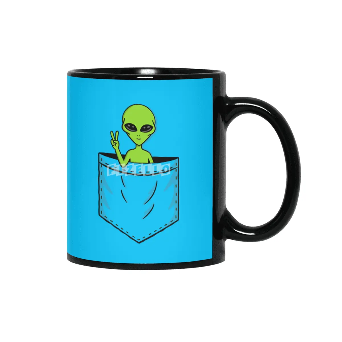 Alien Pocket Siyah Kupa