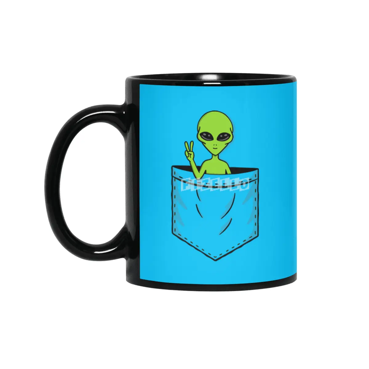 Alien Pocket Siyah Kupa