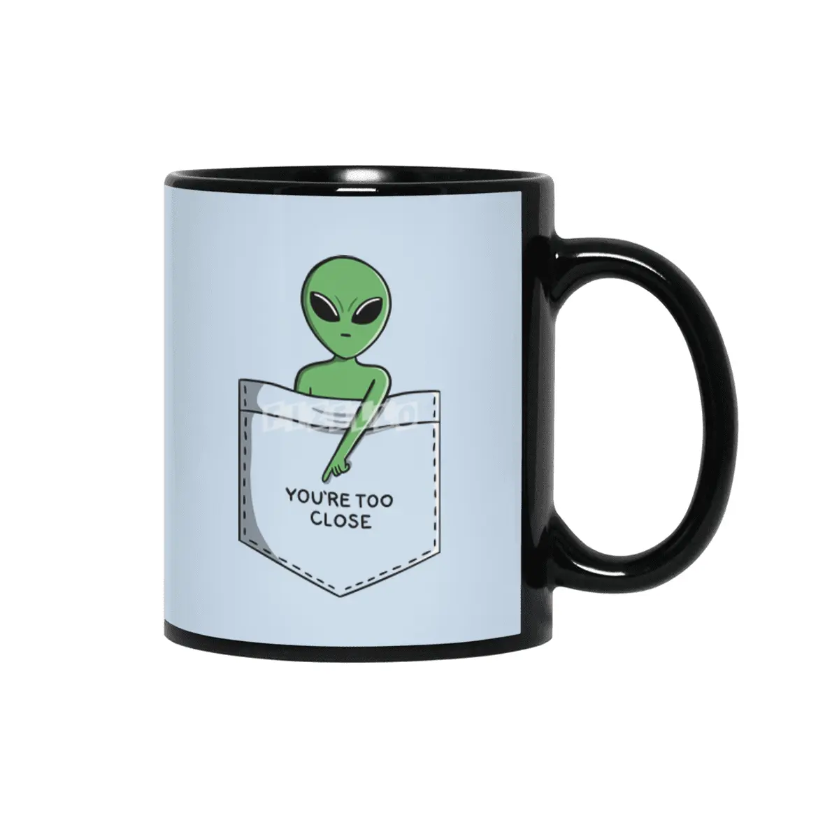 Alien pocket too close Siyah Kupa