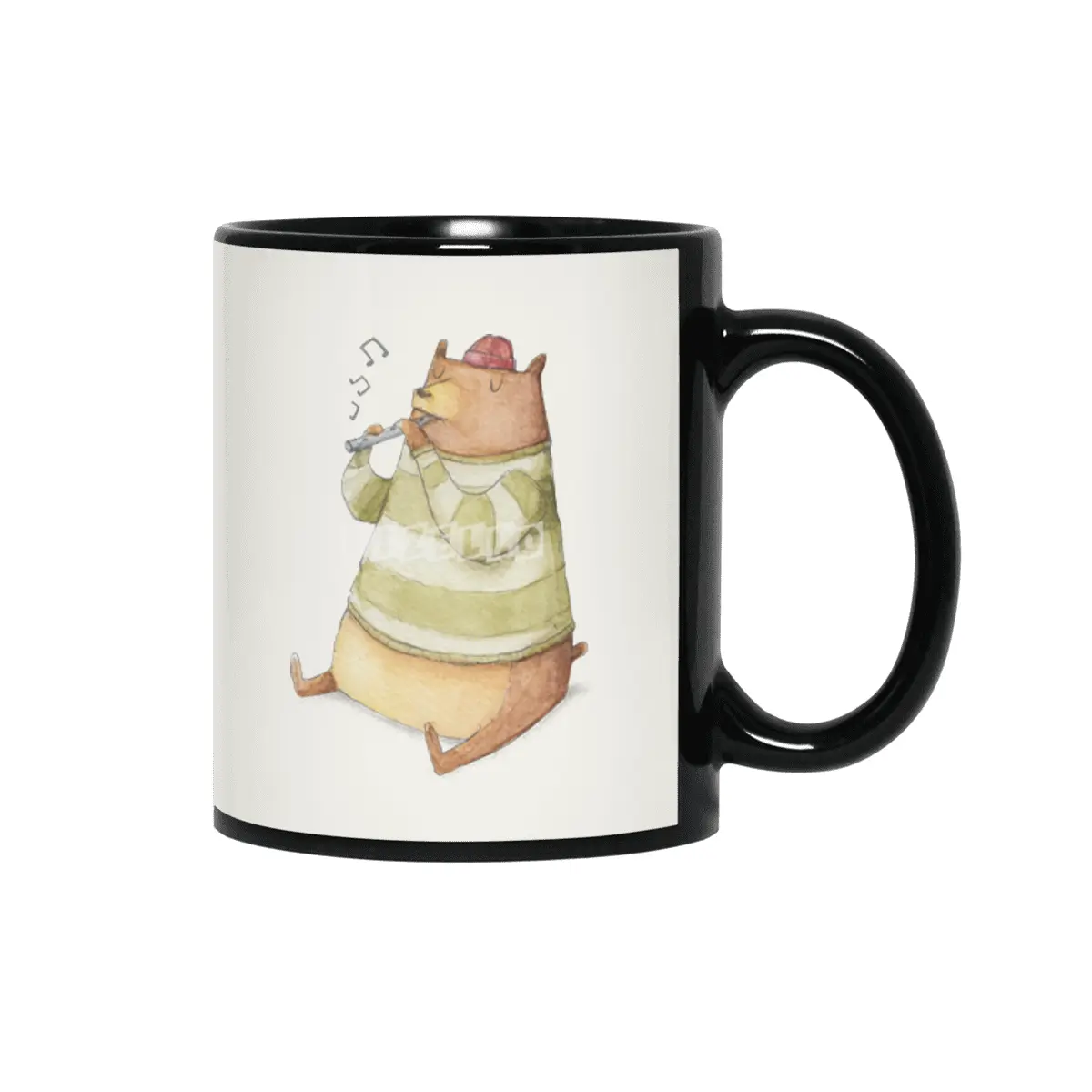 Happy Bear Siyah Kupa