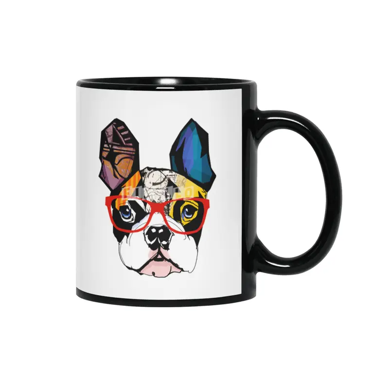 Artsy Frenchie Siyah Kupa