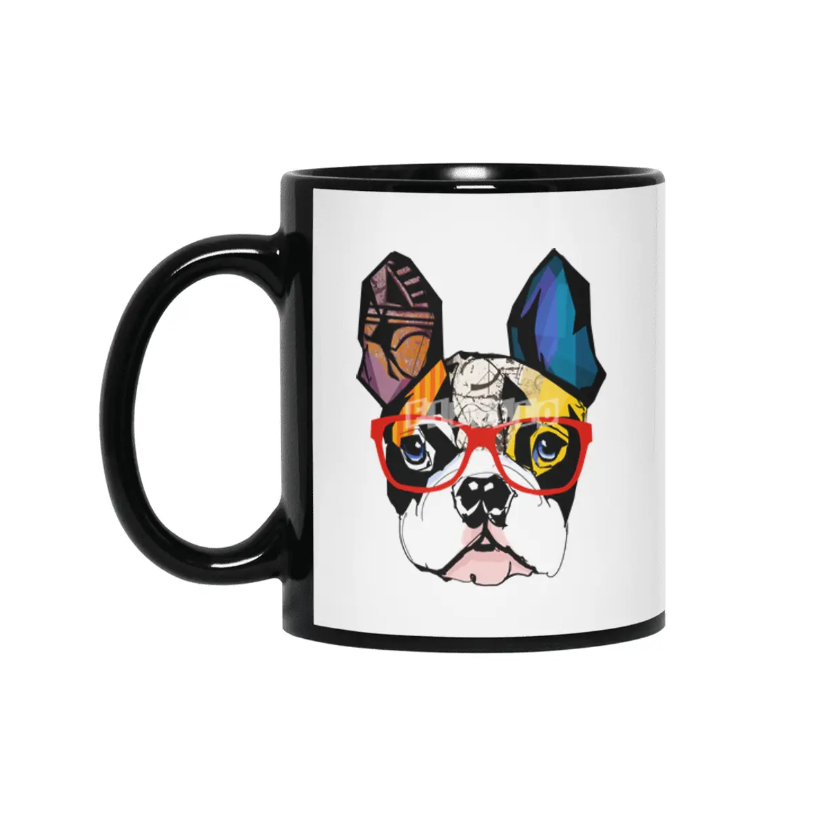 Artsy Frenchie Siyah Kupa