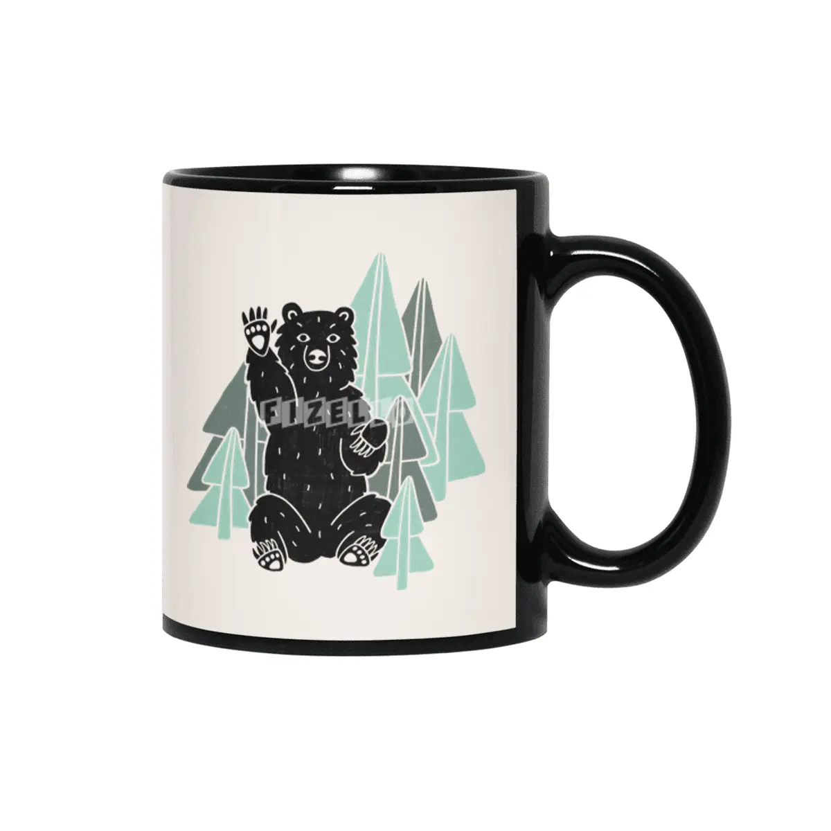 Gregory the Grizzly Siyah Kupa