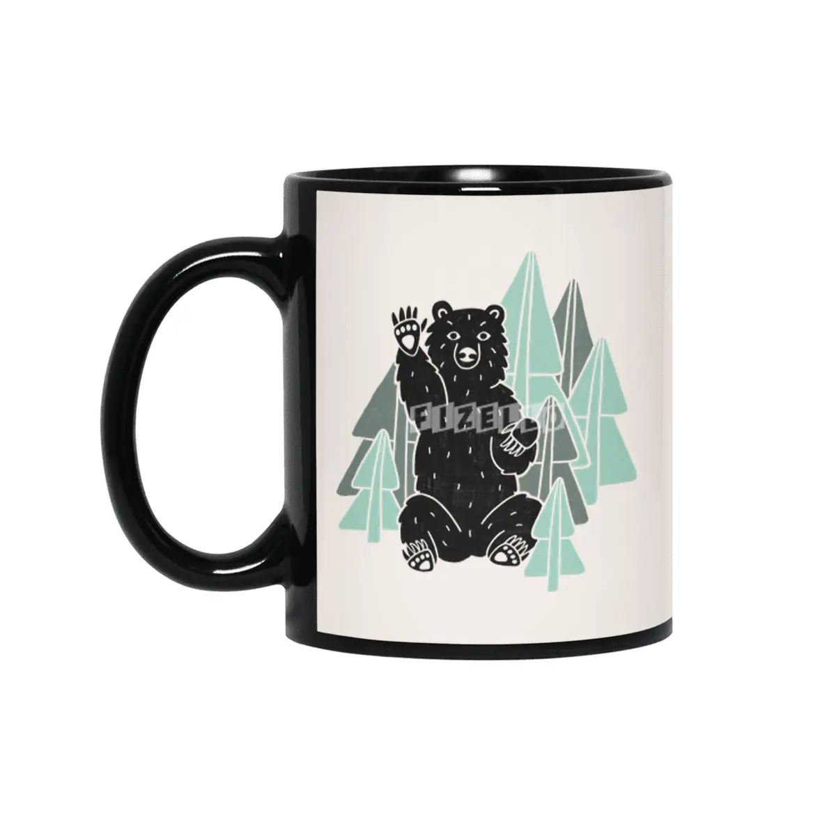 Gregory the Grizzly Siyah Kupa