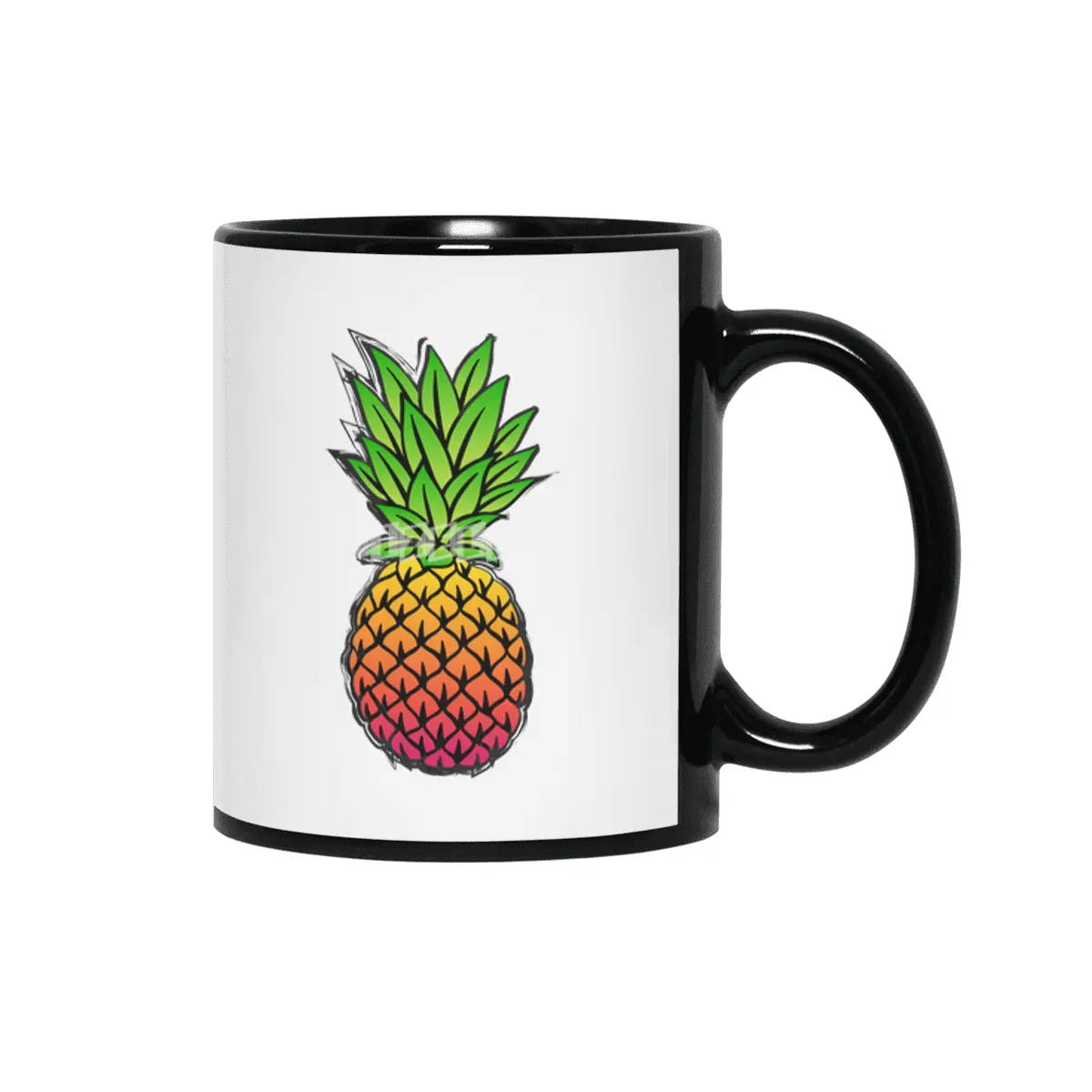 Tropic Pineapple Siyah Kupa