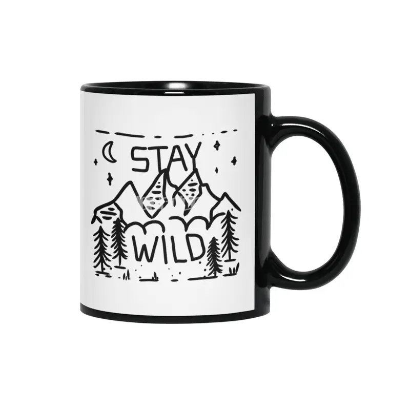 Stay Wild (black edition) Siyah Kupa