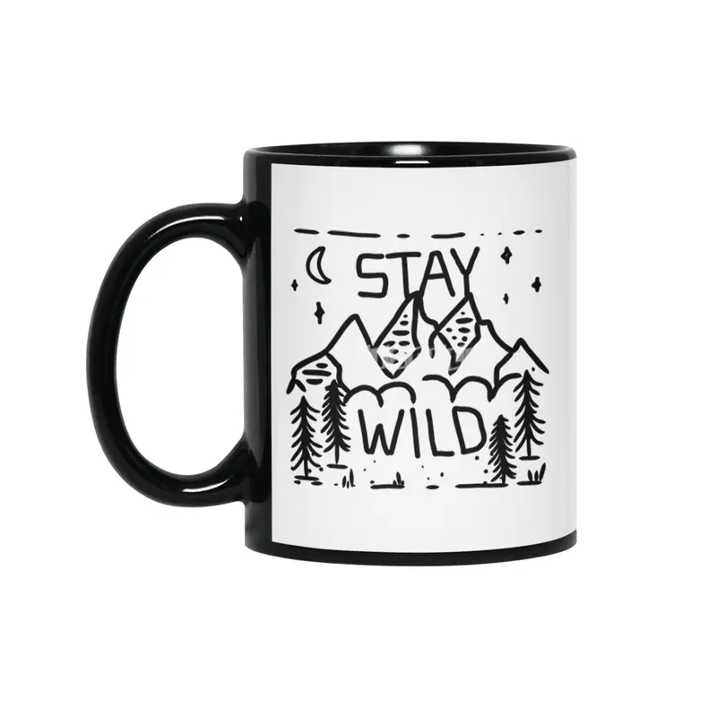 Stay Wild (black edition) Siyah Kupa