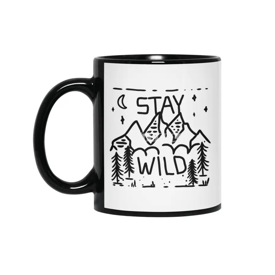 Stay Wild (black edition) Siyah Kupa