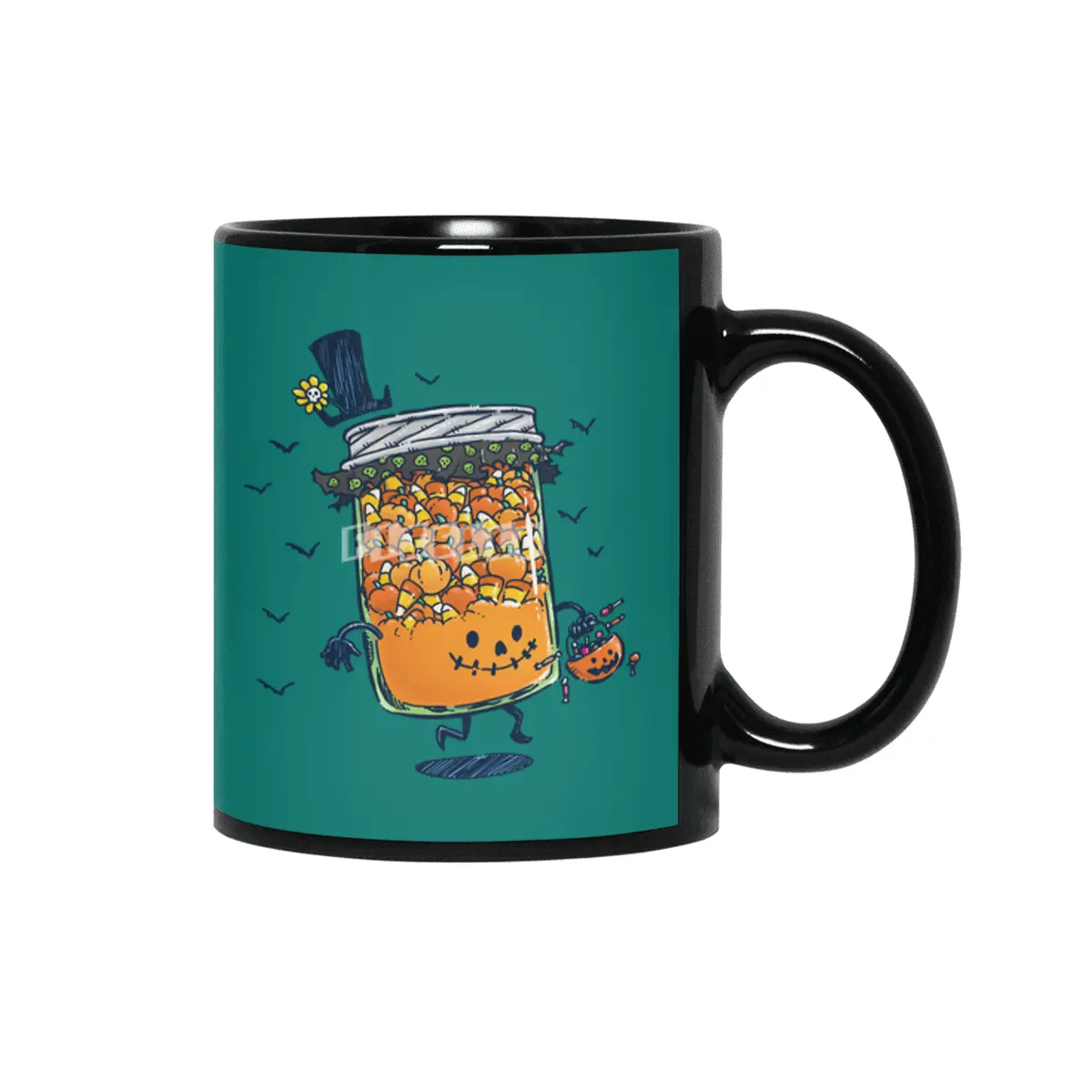 Halloween Jam Siyah Kupa