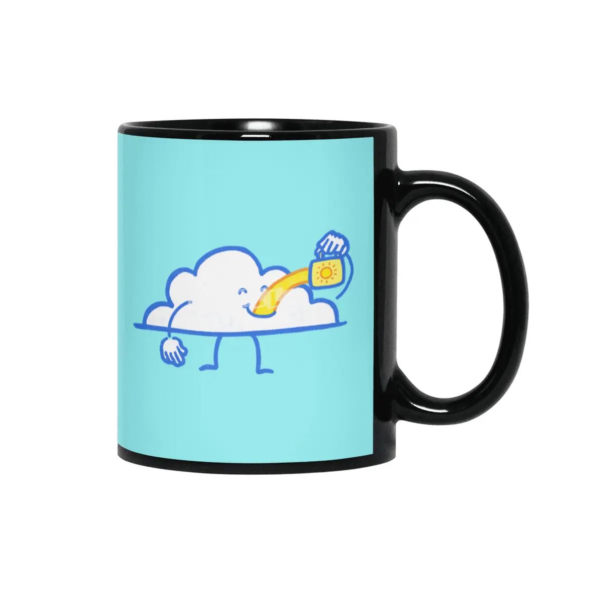 The Coffee Cloud Siyah Kupa
