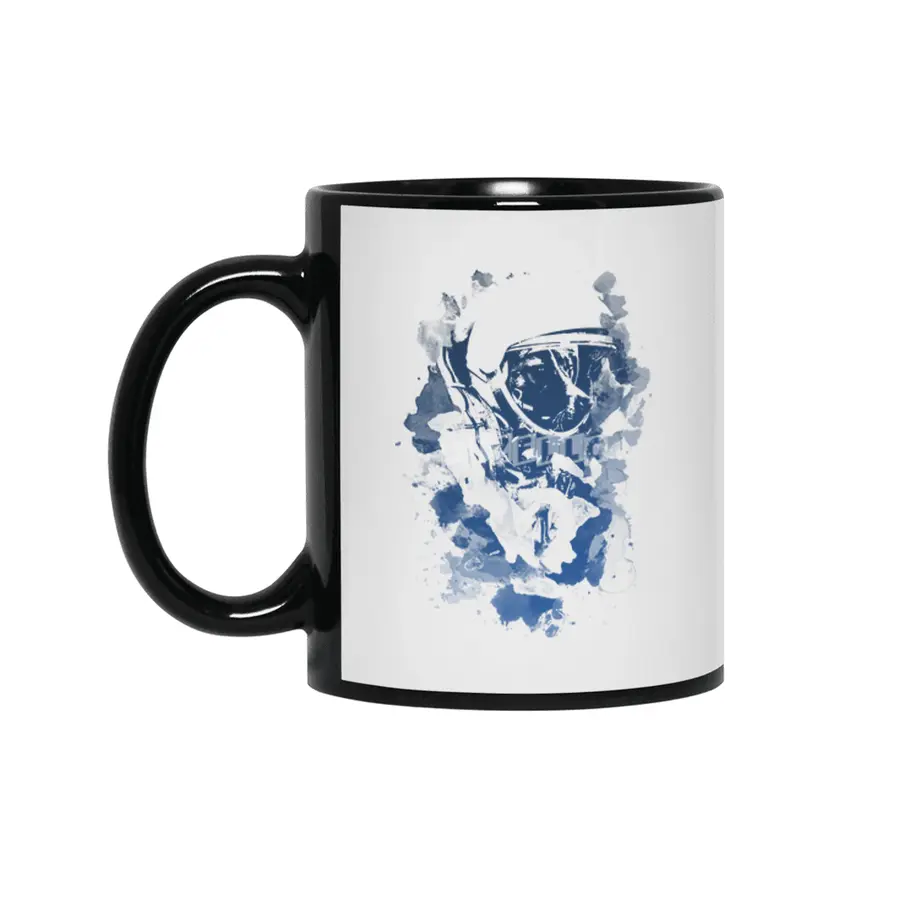 Space Dog Siyah Kupa