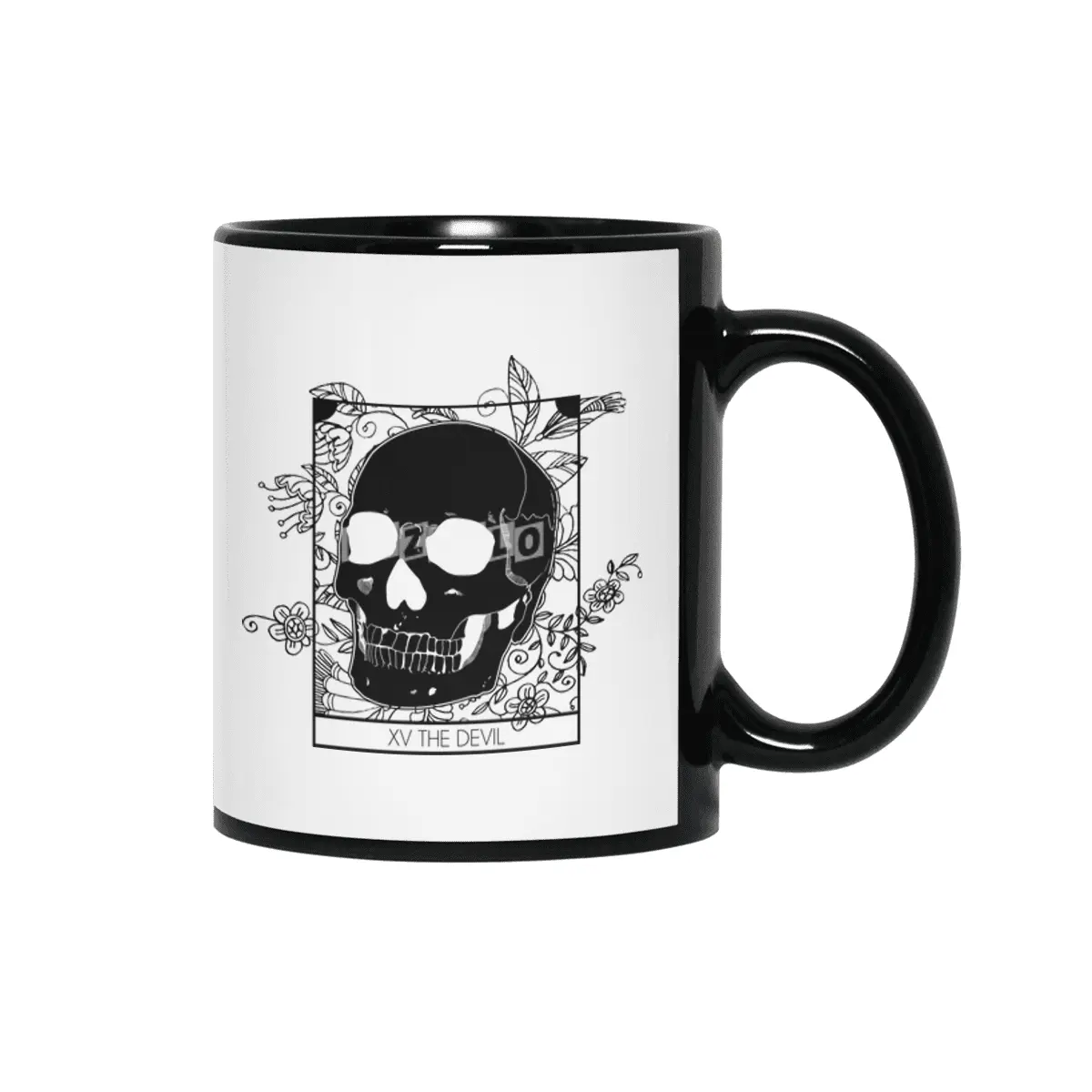 Tarot Death Wicca Skull Witch Magicka Siyah Kupa