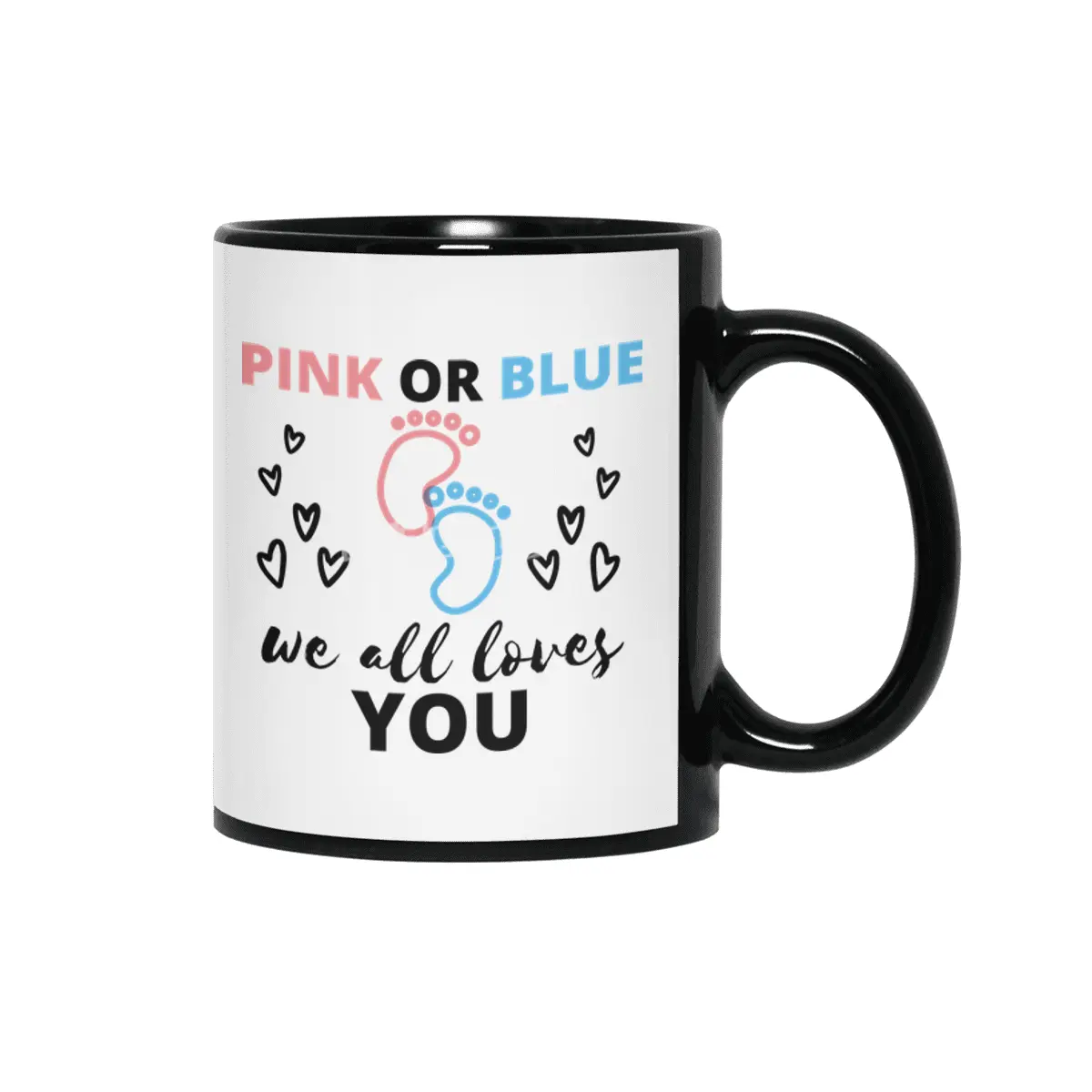 Baby Gender Reveal Ideas Pink Or Blue We All Love Siyah Kupa