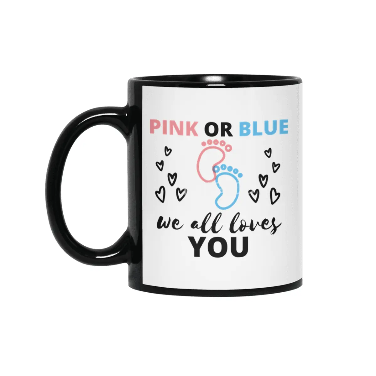 Baby Gender Reveal Ideas Pink Or Blue We All Love Siyah Kupa