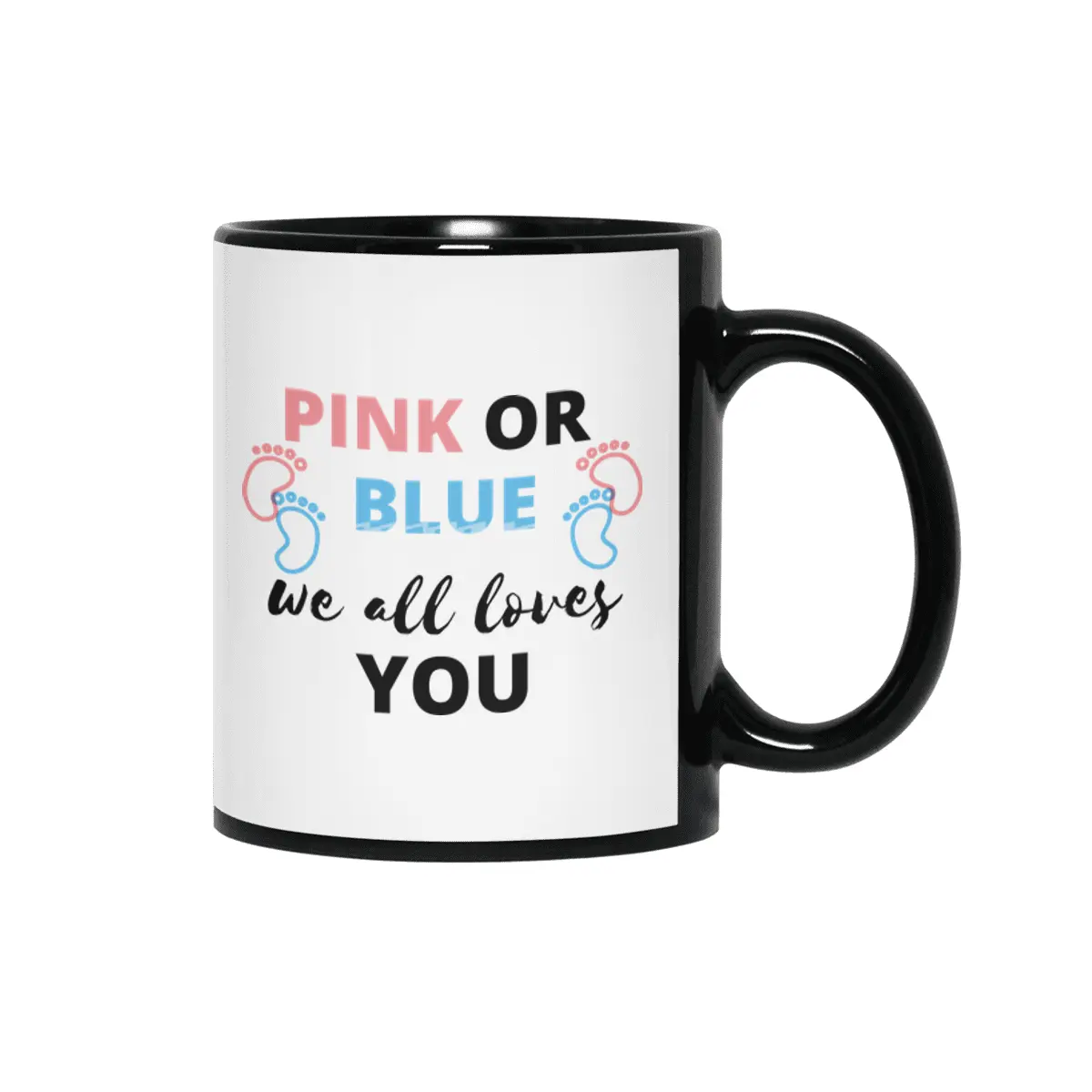 Baby Gender Reveal Ideas Pink Or Blue We All Love Siyah Kupa
