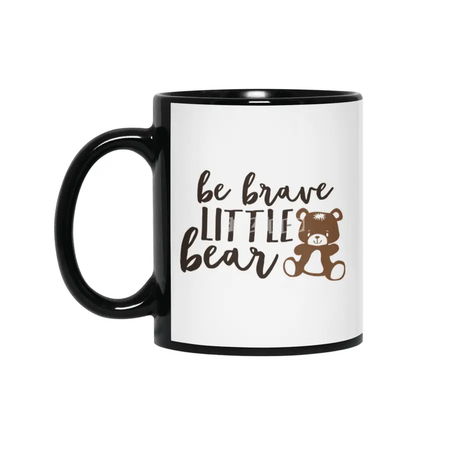 Be Good Little Bear, Cute Bear Teddy For Babies Siyah Kupa