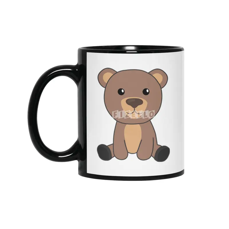 Bear Bears Cute Animals For Children Baby Bear Siyah Kupa