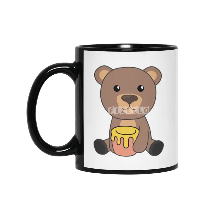 Bear Honey Honey Bear Little Bear Brown Bear Bears Siyah Kupa