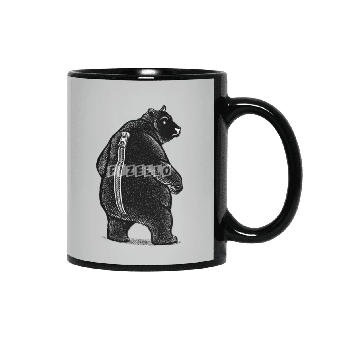Zipper Bear Disguise Siyah Kupa