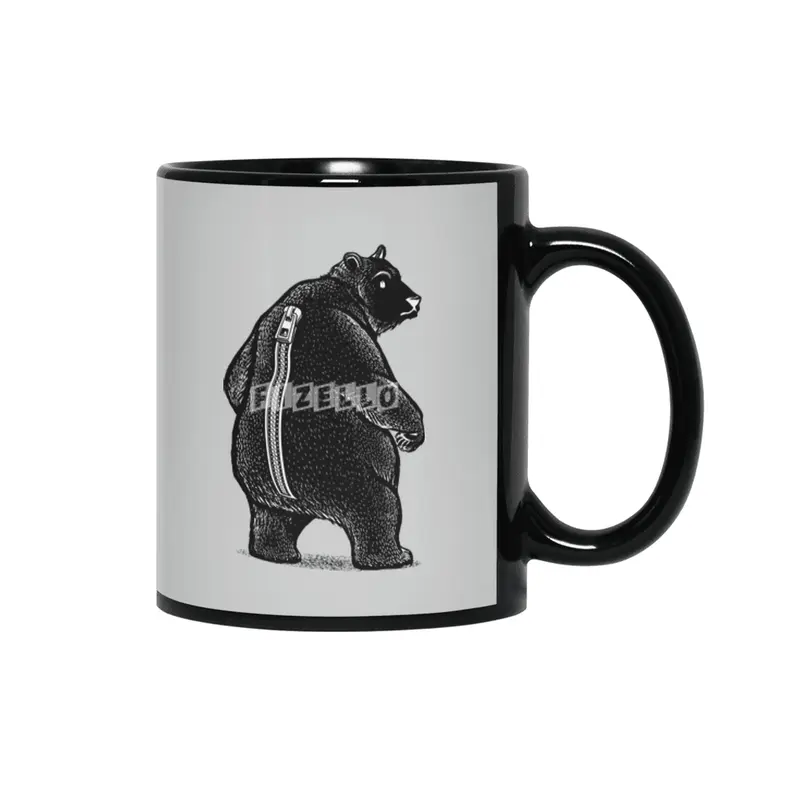 Zipper Bear Disguise Siyah Kupa