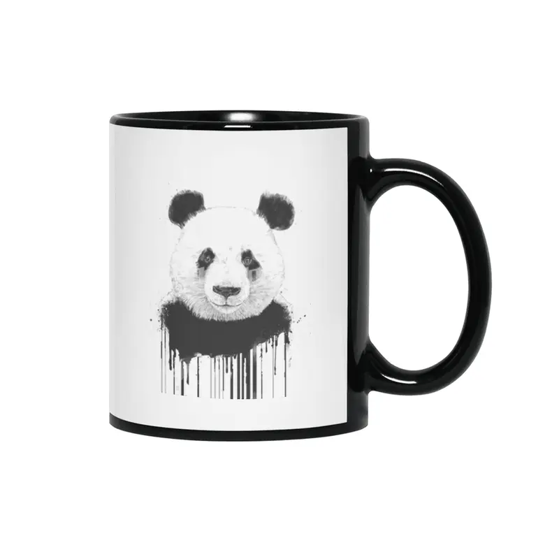 Graffiti panda Siyah Kupa
